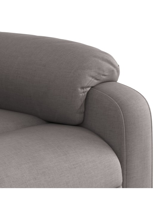 Zvedací polohovací křeslo taupe textil
