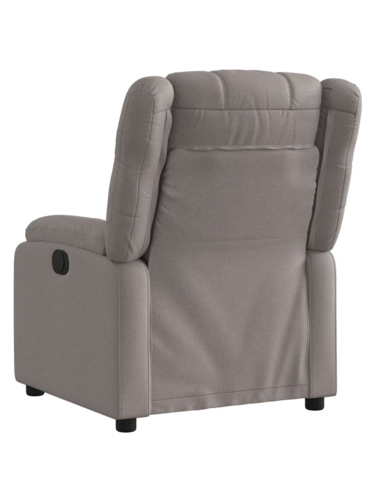Elektrické polohovací křeslo taupe textil