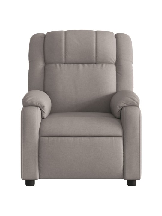Elektrické polohovací křeslo taupe textil