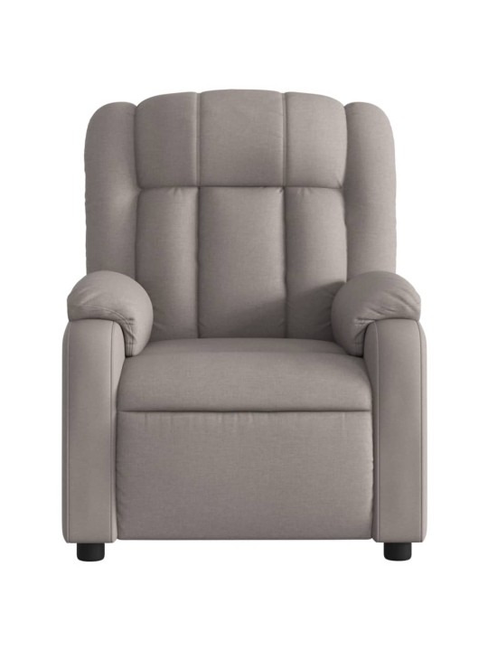 Elektrické polohovací křeslo taupe textil