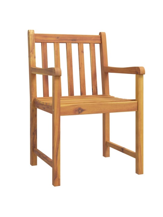 Zahradní židle 6 ks 56 x 55,5 x 90 cm masivní akáciové dřevo