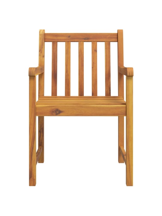 Zahradní židle 6 ks 56 x 55,5 x 90 cm masivní akáciové dřevo