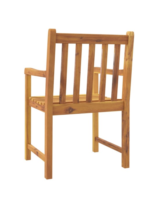 Zahradní židle 6 ks 56 x 55,5 x 90 cm masivní akáciové dřevo