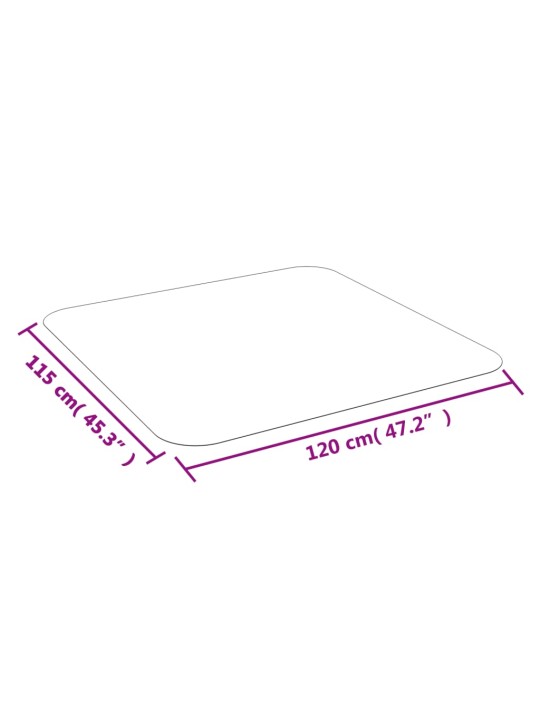 Podlahová rohož na laminát nebo koberec 120 x 115 cm PVC