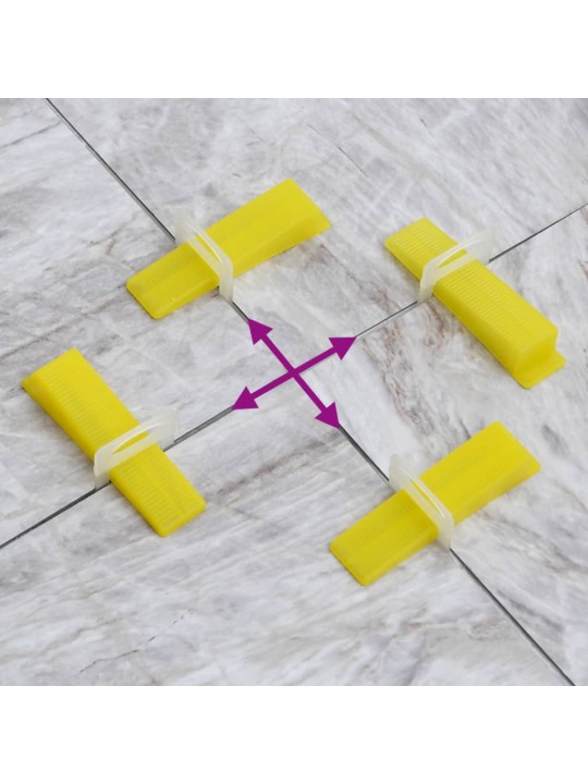 Nivelační spony na obklady 250 ks 3 mm