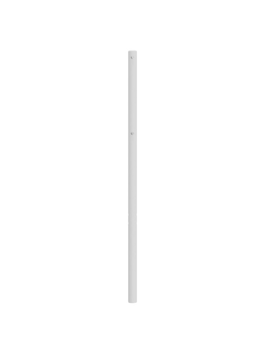 Kovové čelo postele bílé 75 cm