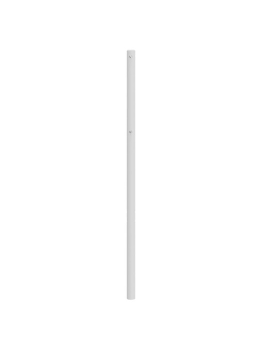 Kovové čelo postele bílé 100 cm