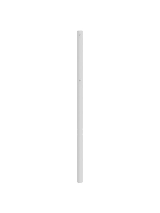 Kovové čelo postele bílé 160 cm
