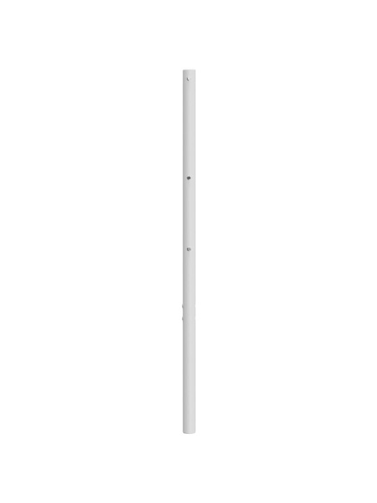 Kovové čelo postele bílé 120 cm