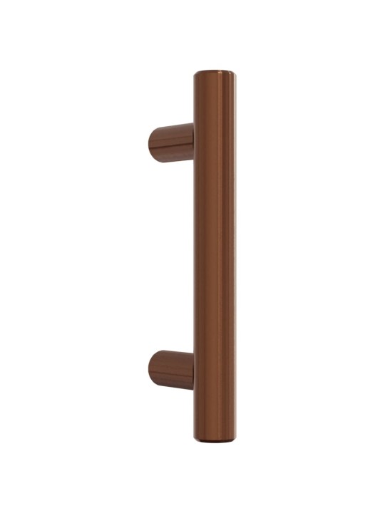 Nábytkové úchytky 10 ks bronzové 64 mm nerezová ocel