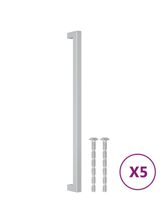 Nábytkové úchytky 5 ks stříbrné 320 mm nerezová ocel