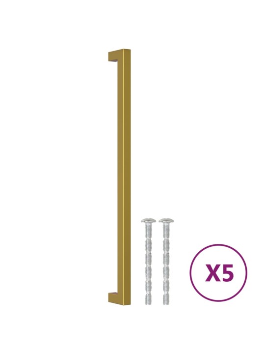 Nábytkové úchytky 5 ks zlaté 320 mm nerezová ocel