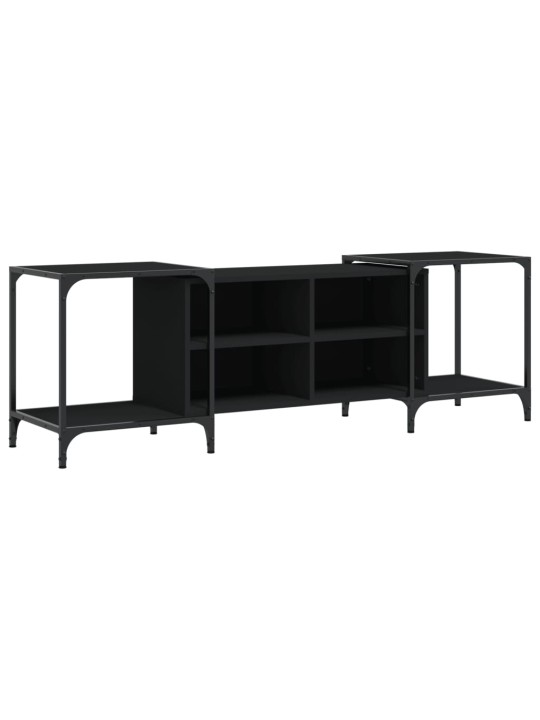 TV skříňka černá 153 x 37 x 50 cm kompozitní dřevo