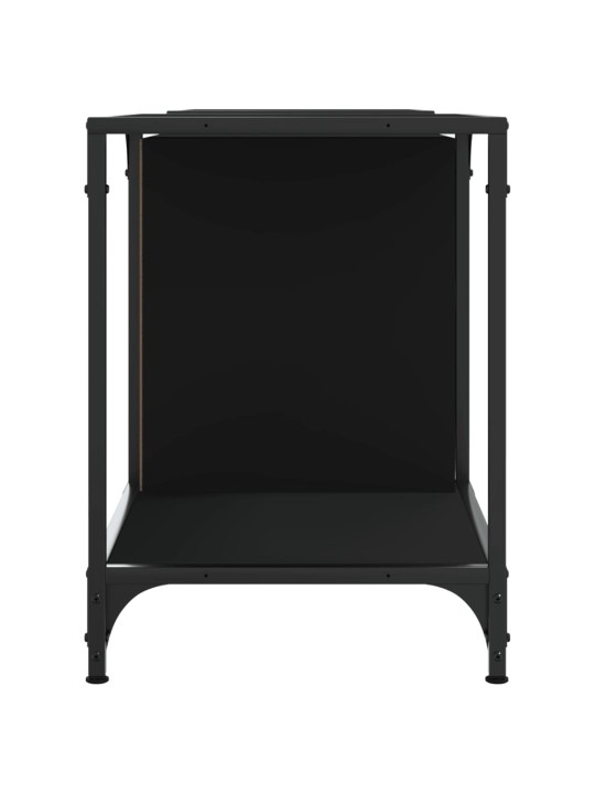 TV skříňka černá 153 x 37 x 50 cm kompozitní dřevo
