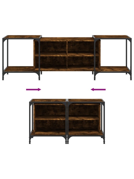 TV skříňka kouřový dub 153 x 37 x 50 cm kompozitní dřevo