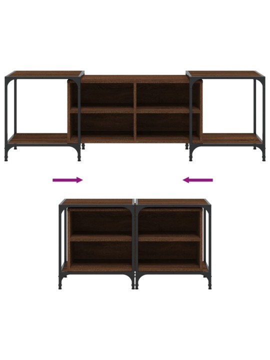 TV skříňka hnědý dub 153 x 37 x 50 cm kompozitní dřevo