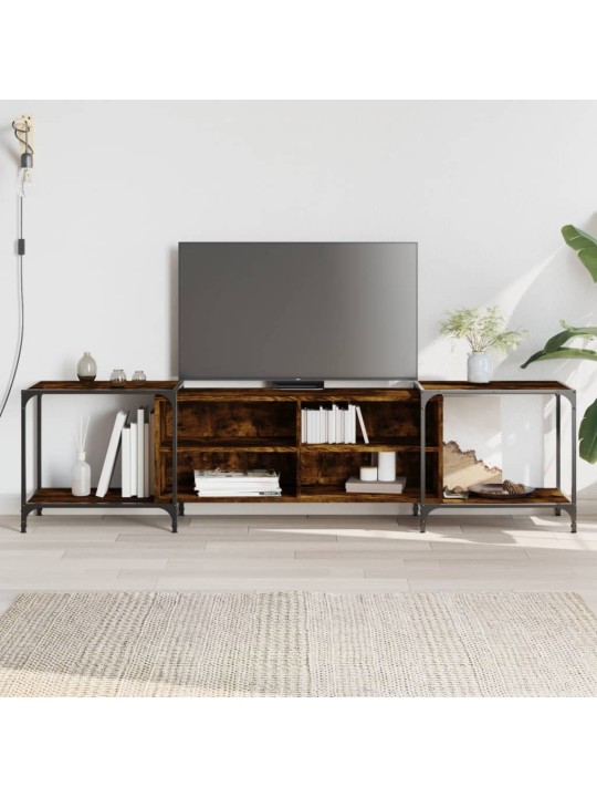 TV skříňka kouřový dub 203 x 37 x 50 cm kompozitní dřevo