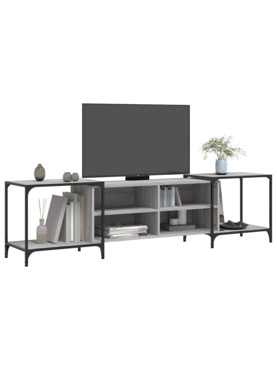 TV skříňka šedá sonoma 203 x 37 x 50 cm kompozitní dřevo
