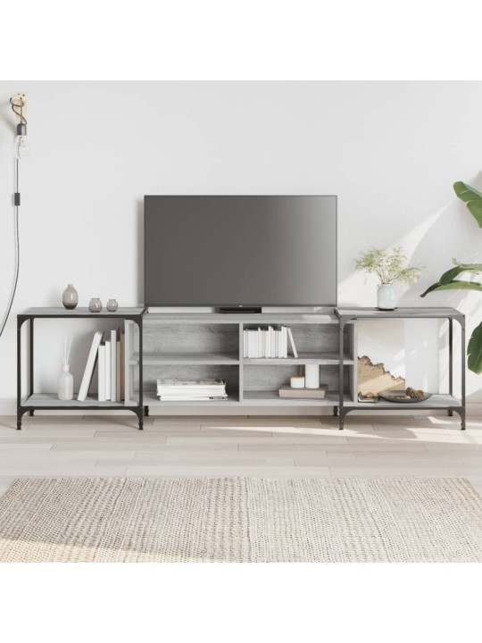 TV skříňka šedá sonoma 203 x 37 x 50 cm kompozitní dřevo