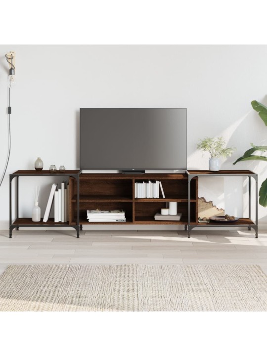 TV skříňka hnědý dub 203 x 37 x 50 cm kompozitní dřevo
