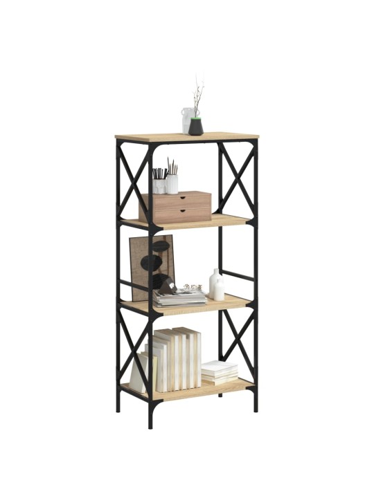 Knihovna se 4 policemi dub sonoma 59x35x132 cm kompozitní dřevo