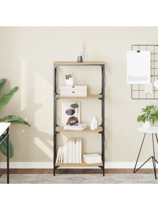 Knihovna se 4 policemi dub sonoma 59x35x132 cm kompozitní dřevo