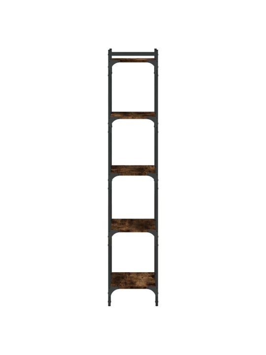 Knihovna s 5 policemi kouřový dub 40x30x154 cm kompozitní dřevo