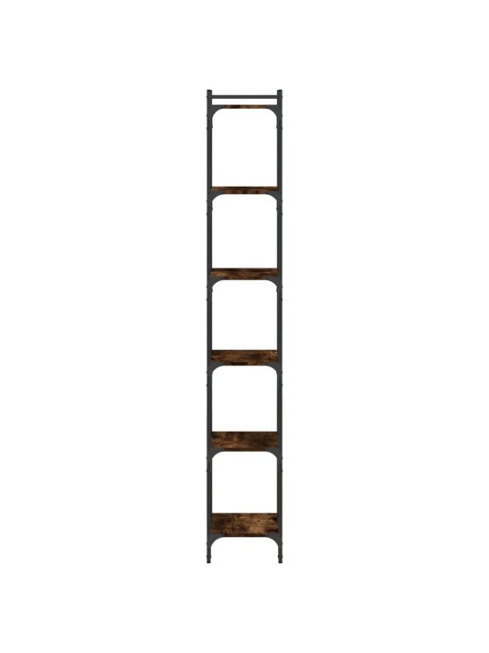 Knihovna s 6 policemi kouřový dub 40x30x188 cm kompozitní dřevo