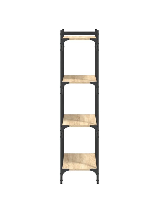 Knihovna se 4 policemi dub sonoma 60x30x120 cm kompozitní dřevo