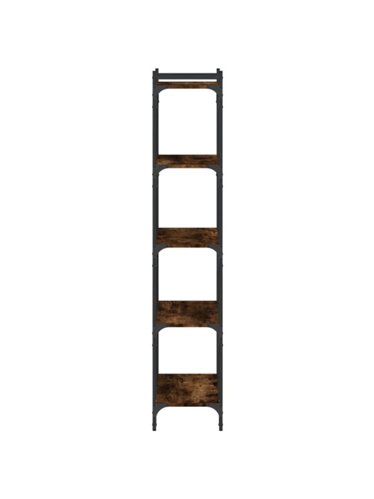 Knihovna s 5 policemi kouřový dub 60x30x154 cm kompozitní dřevo