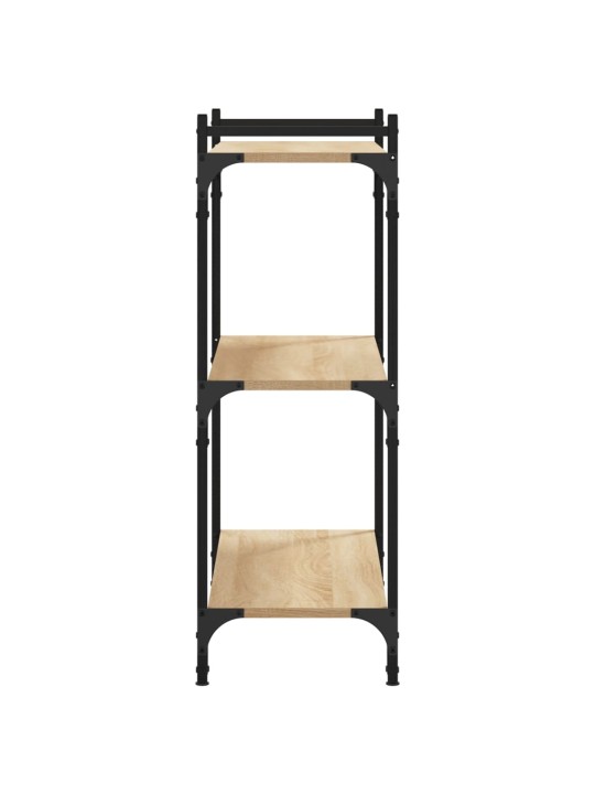 Knihovna se 3 policemi dub sonoma 80x30x86 cm kompozitní dřevo