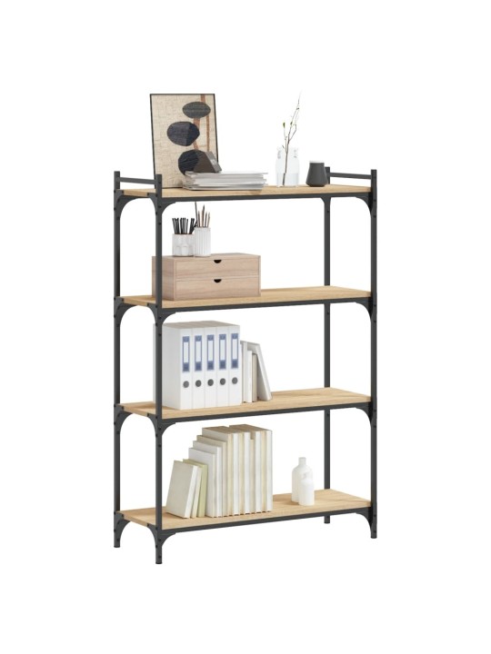 Knihovna se 4 policemi dub sonoma 80x30x120 cm kompozitní dřevo