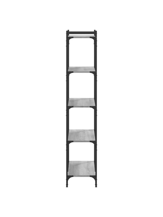 Knihovna s 5 policemi šedá sonoma 80x30x154 cm kompozitní dřevo