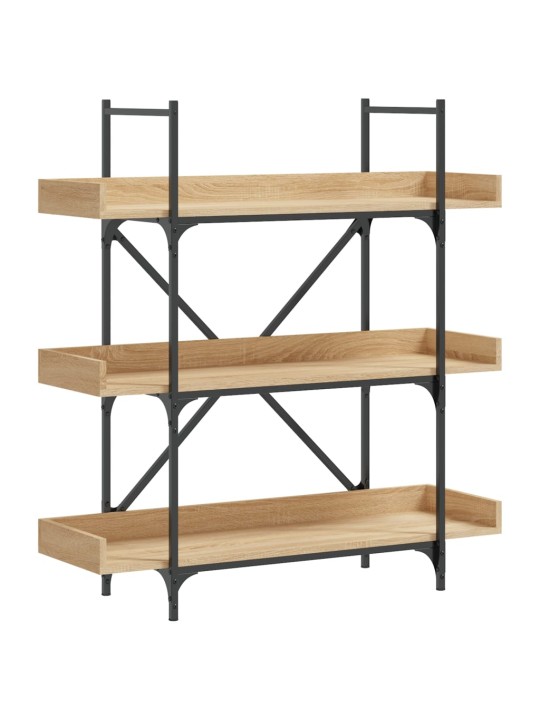 Knihovna se 3 policemi dub sonoma 100 x 33 x 108,5 cm kompozit