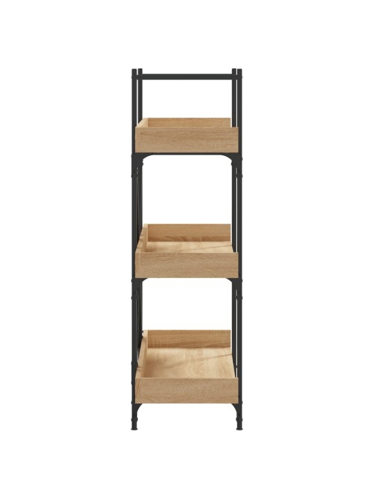 Knihovna se 3 policemi dub sonoma 100 x 33 x 108,5 cm kompozit