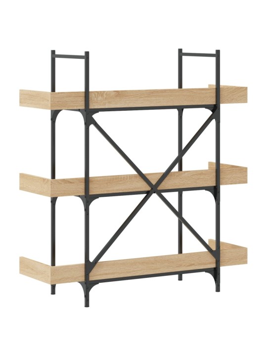 Knihovna se 3 policemi dub sonoma 100 x 33 x 108,5 cm kompozit