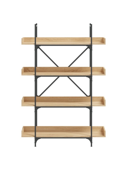 Knihovna se 4 policemi dub sonoma 100 x 33 x 145,5 cm kompozit
