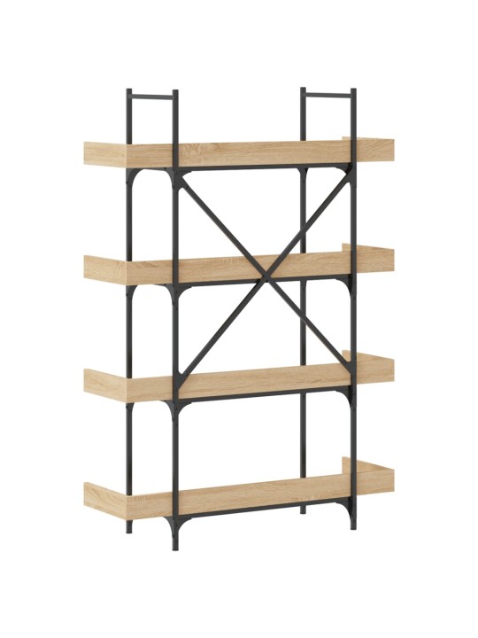 Knihovna se 4 policemi dub sonoma 100 x 33 x 145,5 cm kompozit