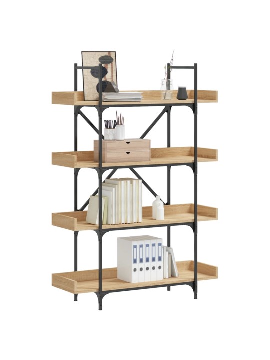 Knihovna se 4 policemi dub sonoma 100 x 33 x 145,5 cm kompozit