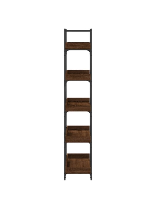 Knihovna s 5 policemi hnědý dub 100 x 33 x 180,5 cm kompozit