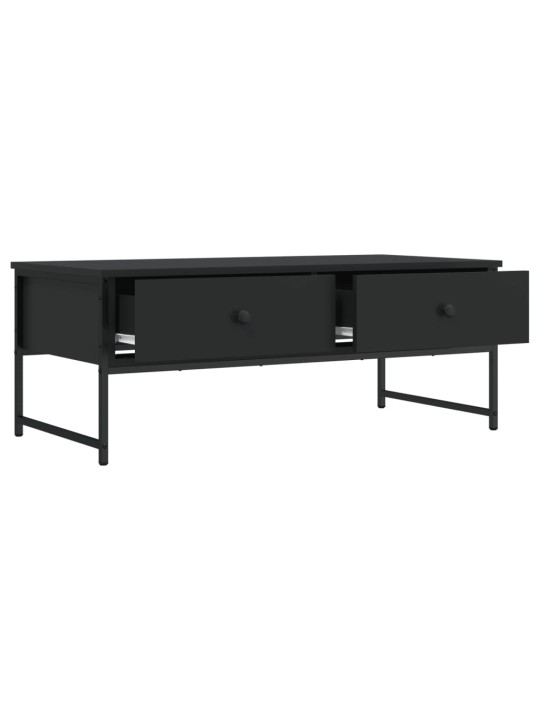 Konferenční stolek černý 101 x 49 x 39,5 cm kompozitní dřevo