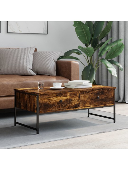 Konferenční stolek kouřový dub 101x49x39,5 cm kompozitní dřevo