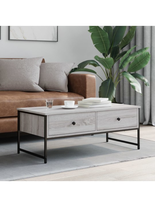 Konferenční stolek šedý sonoma 101x49x39,5 cm kompozitní dřevo