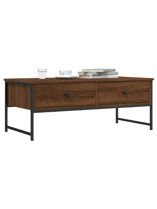 Konferenční stolek hnědý dub 101x49x39,5 cm kompozitní dřevo