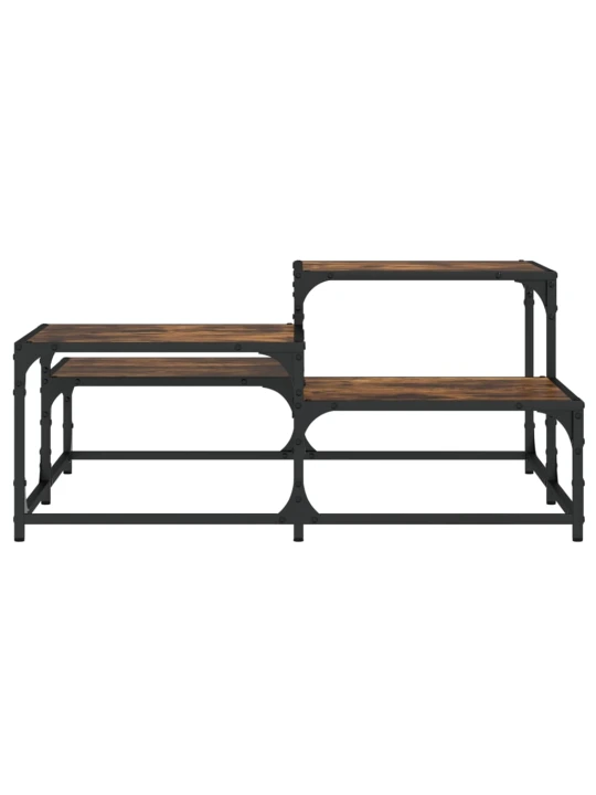 Konferenční stolek kouřový dub 87,5x87,5x40 cm kompozitní dřevo