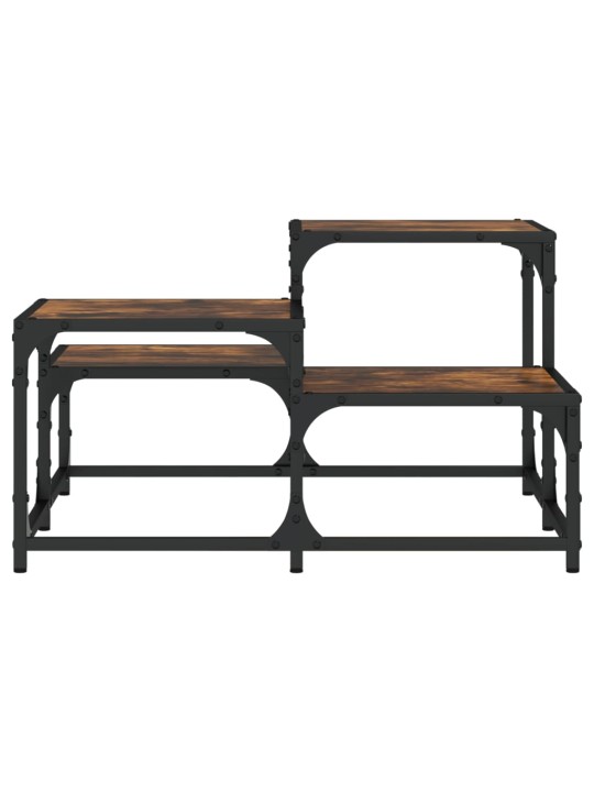 Konferenční stolek kouřový dub 68 x 68 x 40 cm kompozitní dřevo