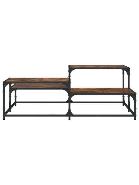 Konferenční stolek kouřový dub 107x107x40 cm kompozitní dřevo