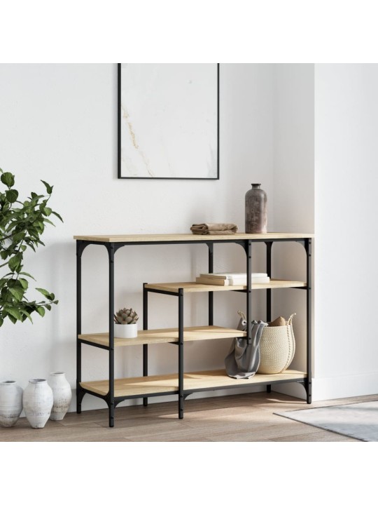 Konzolový stolek s policemi dub sonoma 100 x 35 x 75 cm