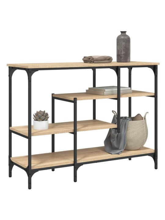 Konzolový stolek s policemi dub sonoma 100 x 35 x 75 cm