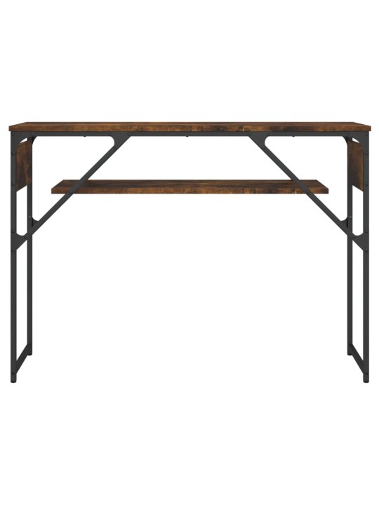 Konzolový stolek s policí kouřový dub 105 x 30 x 75 cm kompozit